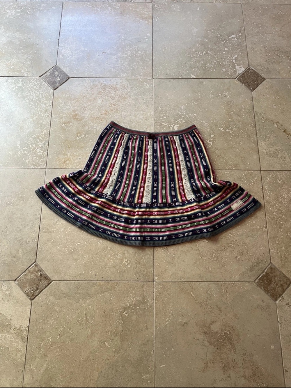 Odd Molly Lambswool Women's Multicolor Knit Skirt Size 1
